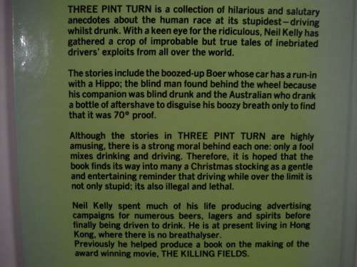 Three Pint Turn - Hardcover - Neil Kelly