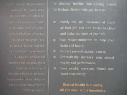 Eternal Health : The Comprehensive Guide to Anti-Ageing - Paperback - Michael Elstein M.D.