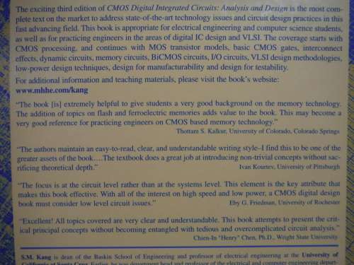 CMOS : Digital Integrated Circuits : Analysis and Design - Hardcover - Sung-Mo Kang