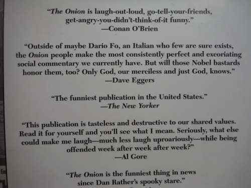 The Onion Dispatches From The Tenth Circle : The Best of the Onion