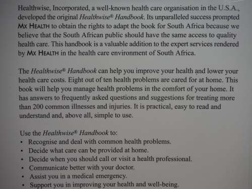 Healthwise Handbook - Paperback - South Africa Edition