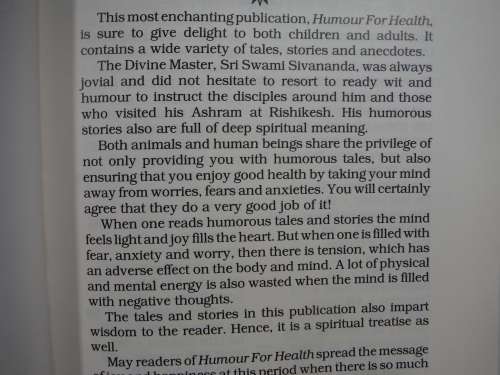 Humour For Health - Hardcover - Sri Swami Sivananda
