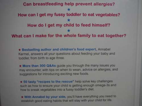 First Meals and More : Your Questions Answered - Hardcover - Annabel Karmel