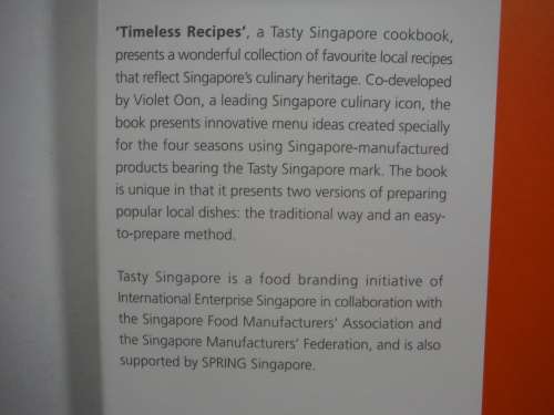 Tasty Singapore : Timeless Recipes - Hardcover
