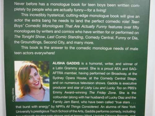 Teen Boys` Comedic Monologues that are Actually Funny - Alisha Gaddis