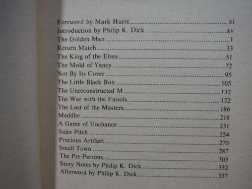 The Golden Man - Paperback SF Anthology - Philip K. Dick - 1981