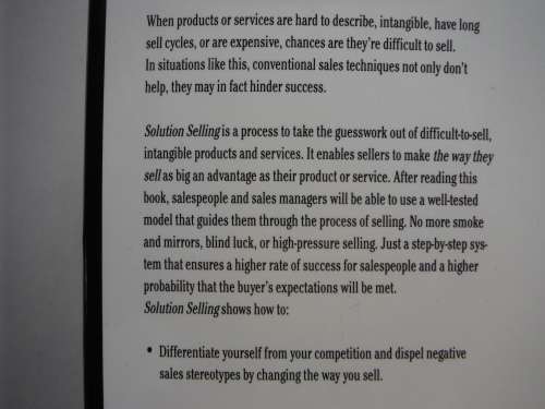 Solution Selling : Creating Buyers in Difficult Selling Markets - Michael T. Bosworth