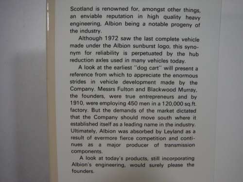 The Illustrated History of Albion Vehicles - Nick Baldwin - 1988
