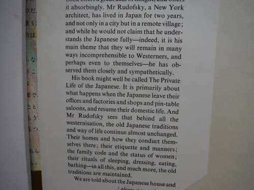The Kimono Mind - Bernard Rudofsky -  Published 1965