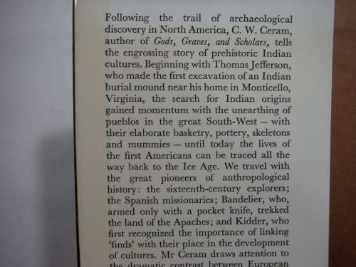 The First American : A Story of North American Archaeology - C.W. Ceram - 1971 First Edition