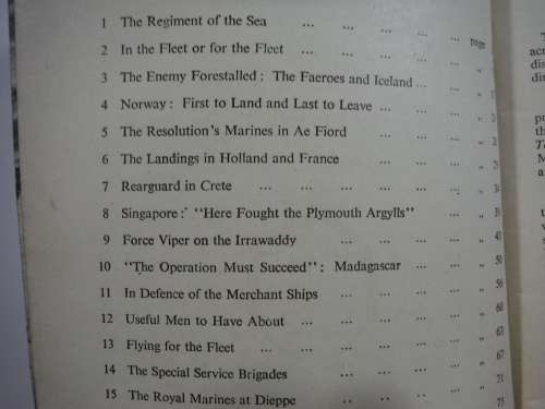 The Royal Marines : The Admiralty Account of their Achievement 1939-43 - Published 1944