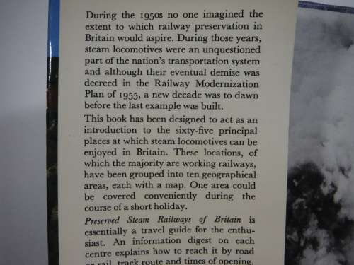 Preserved Steam Railways of Britain - Hardcover - Colin Garratt - 1979