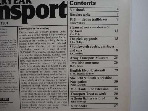 Yesteryear Transport - Issue 10 - Autumn 1981