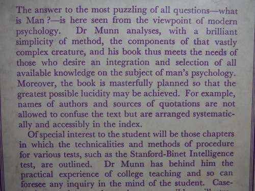 Psychology : The Fundamentals of Human Adjustment - Norman L. Munn - 3rd Edition 1956