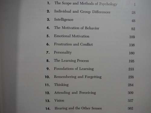 Psychology : The Fundamentals of Human Adjustment - Norman L. Munn - 3rd Edition 1956
