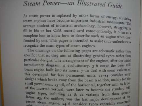 Steam Power : An Illustrated Guide - George Watkins and Frank Wightman - 1982