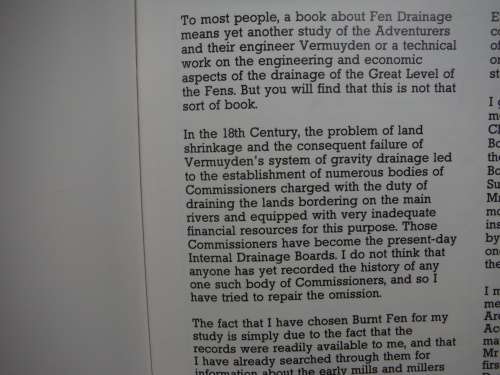 The Urgent Hour : The Drainage of the Burnt Fen District - John Beckett - 1983