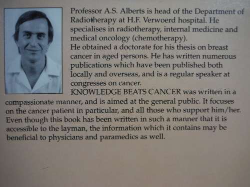 Knowledge Beats Cancer - Albert Stegmann Alberts