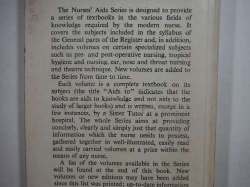 Aids to Tropical Hygiene and Nursing - William C. Fream - Fifth Edition 1971