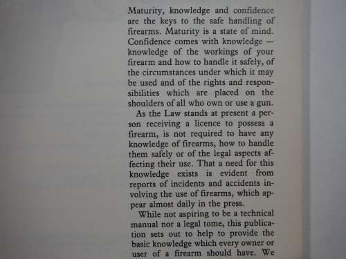 The Gun Owner`s Guide to South African Law and the Safe Handling of Firearms - 1982