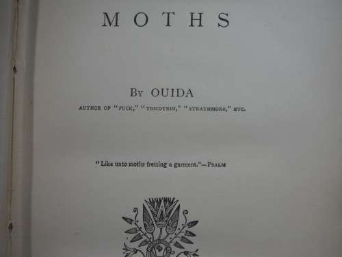 Moths by Ouida - Hardcover - Circa 1890