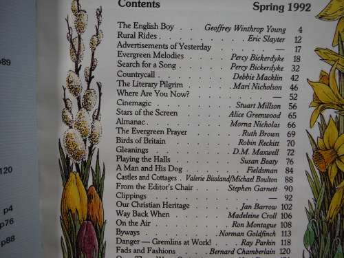 Evergreen : Britain`s Brightest Country Quarterly - 4 Volumes 1992