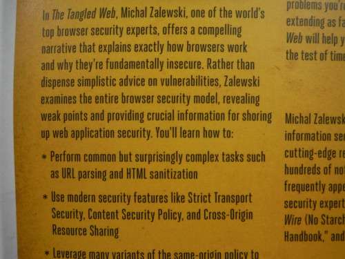 The Tangled Web : A Guide to Securing Modern Web Applications - Michal Zalewski