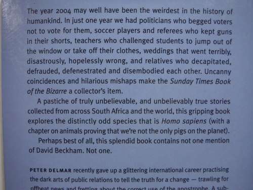 Sunday Times Book of the Bizarre - Paperback - Peter Delmar