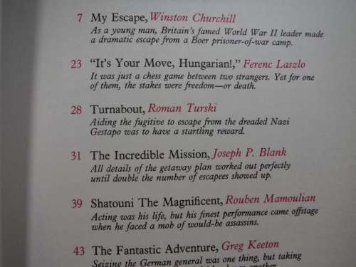 Reader`s Digest : True Stories of Great Escapes - Volume 1 & 2 - Hardcover Set