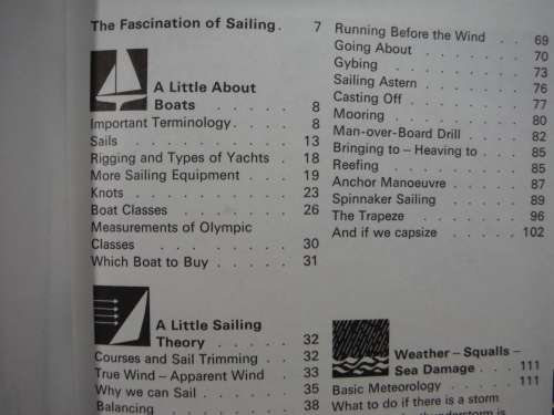 EP Sport Series : Sailing - Hardcover - Roland Denk - 1973