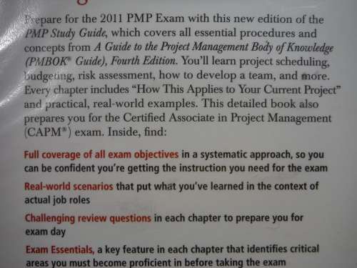 PMP : Project Management Professional Exam : Study Guide - 6th Edition - 2011