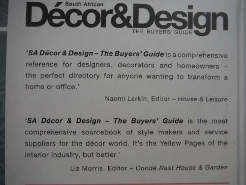 South African Decor & Design : The Buyers` Guide 2015 - Hardcover