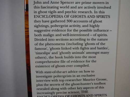 The Encyclopedia of Ghosts and Spirits - Hardcover - John and Anne Spencer
