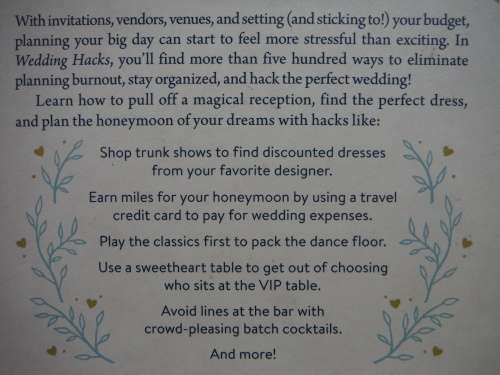 Wedding Hacks - Hardcover - Maddie Eisenhart