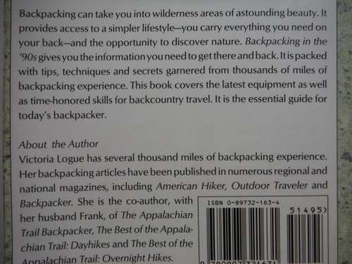 Backpacking in the `90s - Paperback - Victoria Logue
