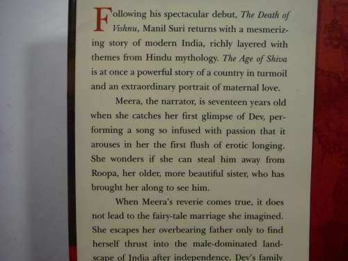 The Age of Shiva - Hardcover - Manil Suri