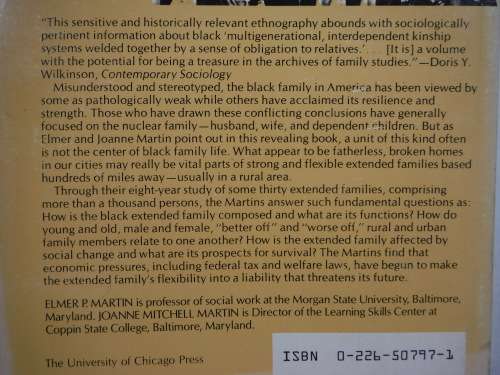 The Black Extended Family - Paperback - Elmer P. Martin
