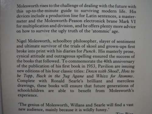Molesworth : Whizz for Atomms - Paperback - Geoffrey Willans