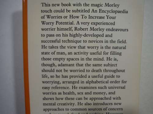 Robert Morley`s Book of Worries - Hardcover