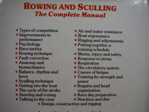 Rowing and Sculling : The Complete Manual - Hardcover - Bill Sayer