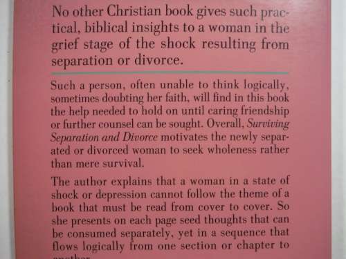 Surviving Separation & Divorce - Paperback - Sharon Marshall
