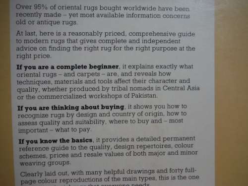 Oriental Rugs : A Buyer`s Guide - Softcover - Lee Allane