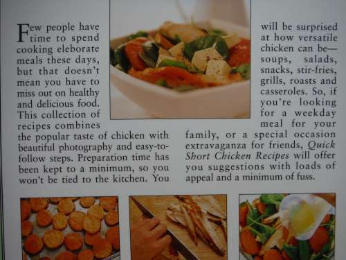Woolworths : Quick Short Chicken Recipes - Softcover