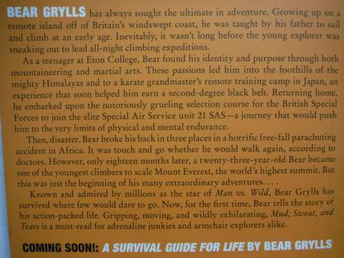 Mud, Sweat, and Tears : The Autobiography - Paperback - Bear Grylls