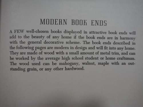 Modern Book Ends - Hardcover - R.B. Newhauser - 1950