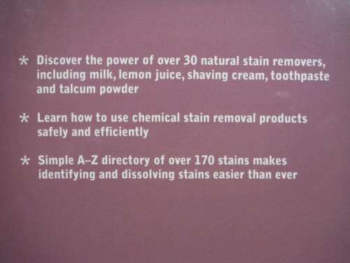 Stain Removal : Your Really Useful Guide to Getting Rid of Stains - Hardcover - Stephanie Zia