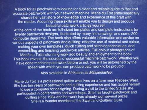 Machine Patchwork - Softcover - Marie du Toit