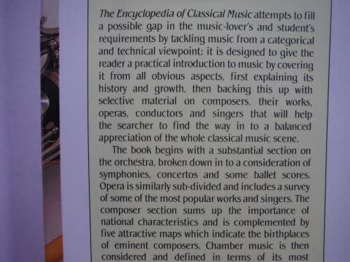 The Encyclopedia of Classical Music - Hardcover - Peter Gammond