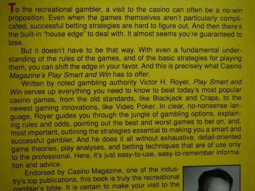 Casino : Play Smart and Win - Paperback - Victor H. Royer