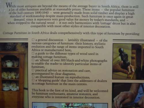Cottage Furniture in South Africa - Hardcover - John Kench